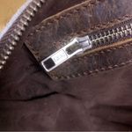 MARCIANTE BRANDS BROWN & WHITE FUR & LEATHER CROSSBODY BAG Photo 8