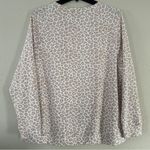 Rae Dunn NWT  Animal Print Cream White Crew Neck Sweatshirt Football Mom 1X Photo 4