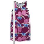 Adidas Originals x Farm Rio Maroon Pineapple Polka Dots Tank Dress Size Medium Photo 2