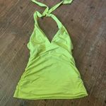 Athleta  Shirrendipity Aloha lemon halter tie v-neck ST tankini top Photo 2