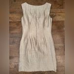 Suzi Chin for Maggy Boutique Asymmetrical Ruffle Cocktail Occasion Gold Dress Size 8 Photo 8