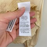 J.Crew J.‎ Crew Squareneck smocked satin cropped top Soft Yellow Size M Photo 5