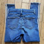 Topshop  Jeans Womens 30 Gold White Stripe Moto Jamie Skinny Leg High Rise Ankle Photo 8
