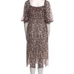 Baum und Pferdgarten animal print midi length square neck Tent Dress size XS Brown Photo 2