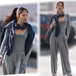 Free People Movement NEW! Free People FP Movement Hot Shot Wide Leg Onesie Summer Storm Gray Size XS Photo 2