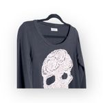 Lauren Moshi  ❃ Super Soft Skull Rose Pullover Jumper Sweatshirt ❃ Black ❃ XS Photo 9