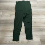 Senita Athletics  Maternity Leggings Dark Green Size Medium High Waist Pockets Photo 1