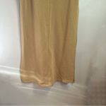 Alembika Urban Lava Tunic Dress in Tan Open Side Slits Mock Funnel Neck Sz S EUC Photo 3