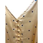 ASOS  Satin Starburst Print Button Down Tank Top Beige Size 12 Summer Baddie Boho Photo 8