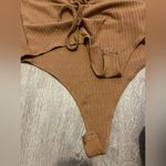 Wild Fable Cognac Sweetheart Neckline Ribbed Body Suit Snap Closure Size XXL NWT Photo 7