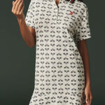 Anthropologie Tretorn x  Flare Polo Athletic Mini Dress - Size M - White - NWT Photo 0