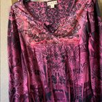 Live and let live  peasant style Floral Top large Photo 0