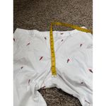 Talbots White Relaxed Chino Pants Sz 16p Parrots Novelty Beachy Resort Vacation Photo 9