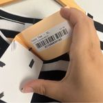 New La Ligne Black and white striped sweater short sleeve shirt cotton size XL Photo 2