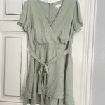 Honey and Rosie Green Polka Dot Dress Photo 4