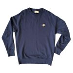 Maison Kitsune Fox Head Patch Classic Navy Sweatshirt Size Large Blue Photo 0
