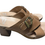 Dansko  Tan Leather Buckle Slide Heels Comfort Sandals EU 37 US 6.5–7 Photo 0