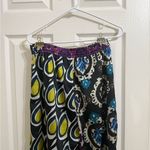 ZARA  Colorful Pattern Bohemian Beach Boho Wide-Leg Pants Elastic Waist Photo 6