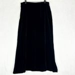 Vintage April Cornell Silk Blend Velvet Maxi Skirt Size Large Y2k 90s Whimsigoth Black Photo 1