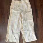 Madewell  petite Emmett wide leg crop pants in stripe Photo 0