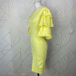 The Drop‎ @Jessicawang Polka Dot Ruffle Dress Lemon Yellow Size XS Photo 6
