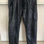 David Lerner  FAUX LEATHER JOGGERS sz SMALL Photo 2