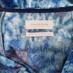 Urban Outfitters  Velvet Mini Dress Blue Tie Dye Sleeveless XS Photo 2