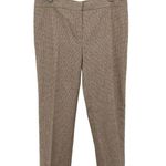 Akris Lined Brown Plaid Wool Angora Cashmere Dress Ankle Pants Trousers 12 Photo 0