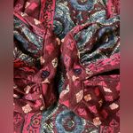 Lucky Brand  Boho Women's Red Patterned Top Photo 5