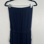 Michael Stars Women's Evereve Piper Strapless Jumpsuit Navy Sz S Photo 2