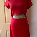EXPRESS  Vibrant Red out stomach size 8 zipper on the back. Photo 0