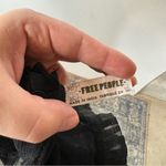 Free People  Black Ruffle Mesh Mini Dress Photo 8