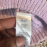 Kut From The Kloth KUT from the cloth Lavender V-Neck Varsity Stripe Knit Sweater Pullover Medium Photo 4