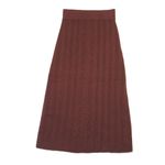 Sézane NWT Sezane Marilou in Caramel Cable Knit Merino Wool Midi Sweater Skirt XS Photo 7