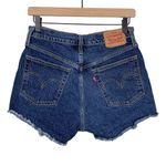 Levi's Levi’s 501 Dark Wash Denim Jean Shorts Sz 28 Raw Hem Photo 1
