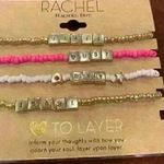 Rachel‎ Roy set of four stretch beaded bracelets Pink Photo 0
