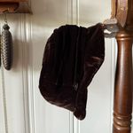 Vintage Velvet Silk Blend Cloche Bucket Hat Brown Photo 2