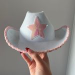 Princess Polly Pink Sequin Star Cowboy Hat Photo 0