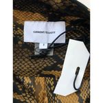 Current/Elliott NWT  Snake Print Long Sleeve Cotton Shirt Photo 5