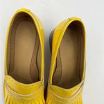 The Office of Angela Scott Leather Ms. Juliette Kiltie Loafer Yellow Size 9.5 Photo 2