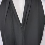 Zac & Rachel Black Sleeveless Flowy Tank Top Split Back Casual Dressy Small Photo 4