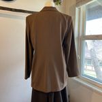 J'envie New York Made in USA Rose Embellished Single Button Blazer Size 14 Tan Photo 3