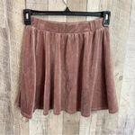 Hippie Rose * Women's Size Medium Blush Velvet Mini Skirt Casual Chic Photo 7