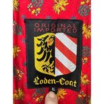 Loden Coat Original Imported Size 6 Coat Belted Button Up West Germany Green Vtg Photo 2