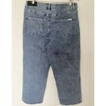 Joseph Ribkoff NWT Vintage Blue Rhinestone Seam Slit Hem Frayed Culotte Jeans 14 Photo 2