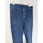 We The Free People After Dark Mid Rise Flare Blue Denim Bell Bottom Size 31 NEW Photo 1