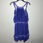 Free People  Aphrodite dress mosaic blue purple sundress‎ women’s size large Photo 5
