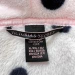 Victoria's Secret  Plush Robe Pink Black Polka Dot Cozy Sleepwear XL/XXL‎ Womens Photo 3