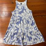 Gap  Blue Floral Sleeveless Sundress Soft Knit Size Medium 💚🍄 Photo 4