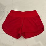 Lululemon speed up shorts red size 4 Photo 1